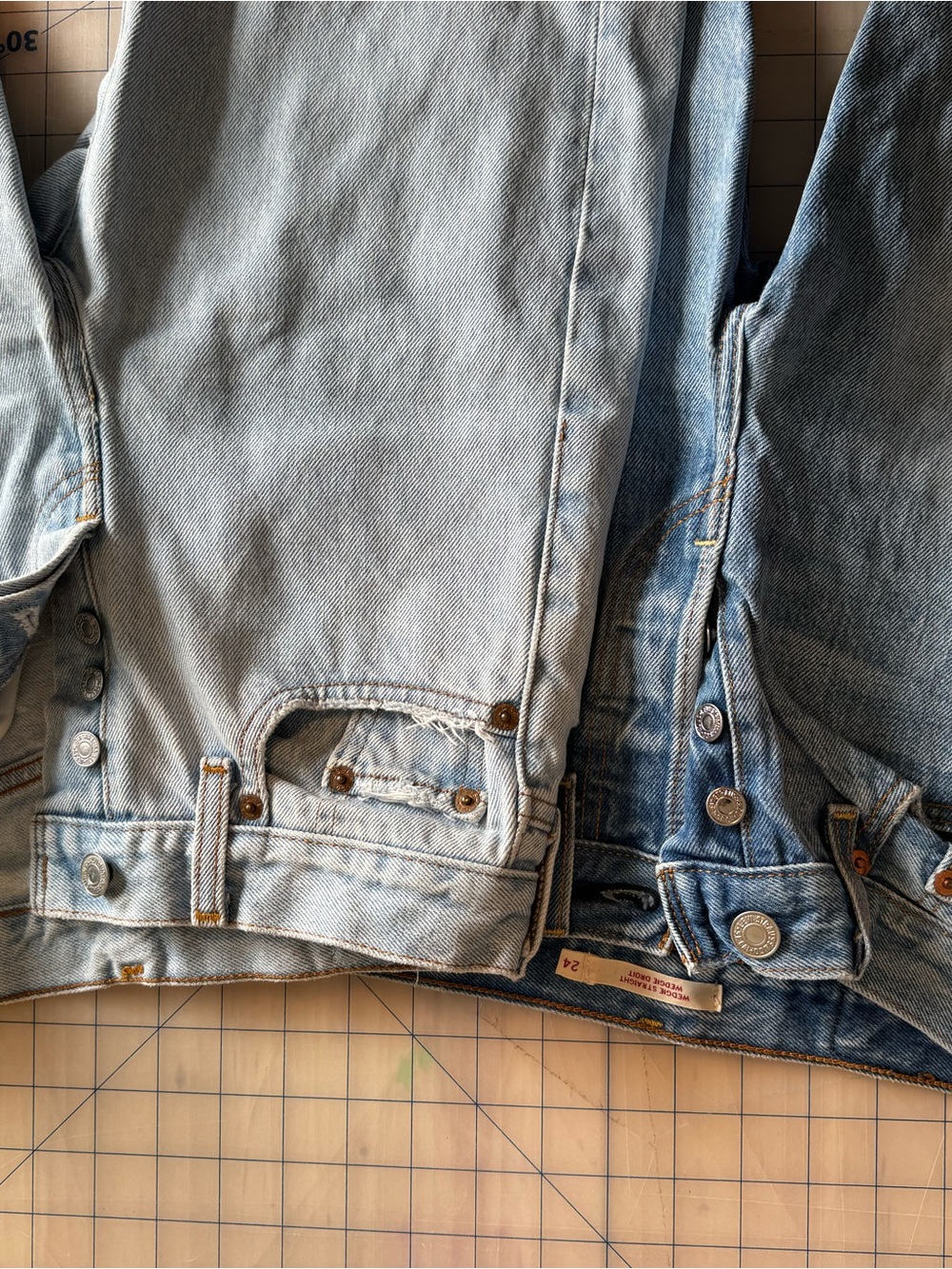 Ladies light Wash Blue Denim Jeans - 2 PAIRS
